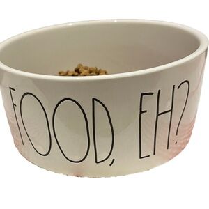 RAE DUNN Pet Dog Cat Food Bowl FOOD, Eh?